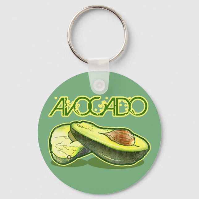Avocado Keychain (Front)