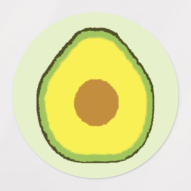 Avocado Labels (Design 3)