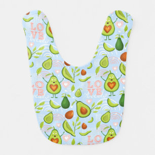 Avocado Love Baby Bib
