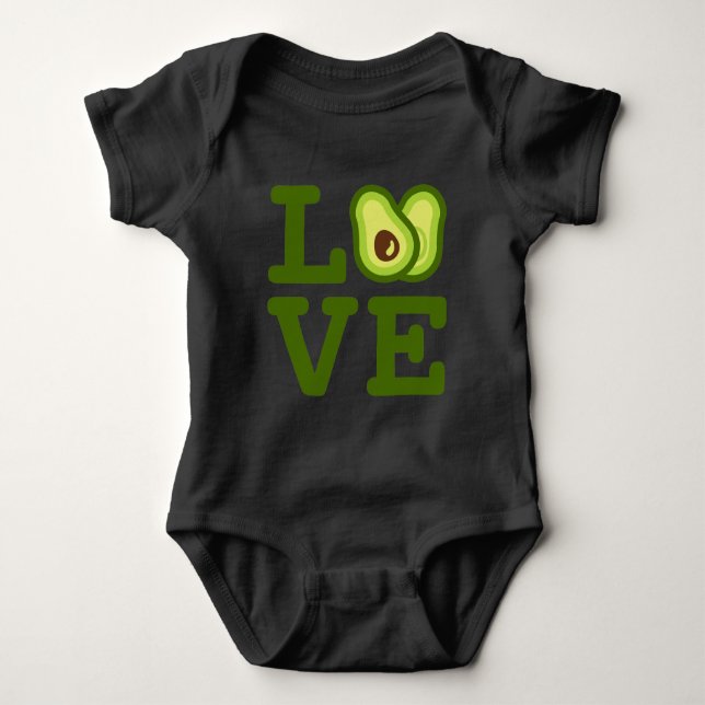 Avocado Love Baby Bodysuit (Front)