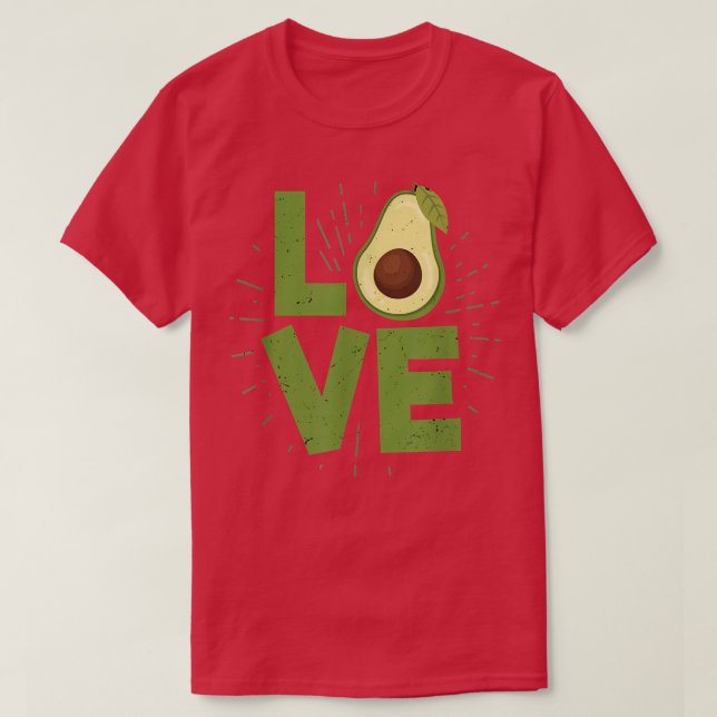 Avocado Love Funny Food Avocados Lover Vegan  T-Shirt (Design Front)