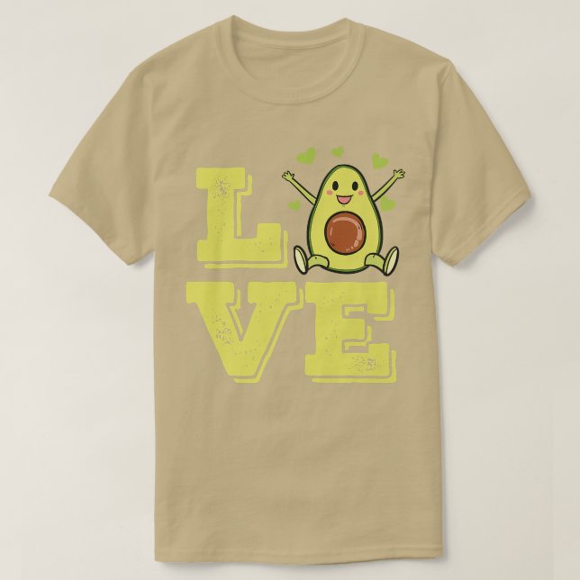 Avocado Love Guacamole Lover T-Shirt (Design Front)