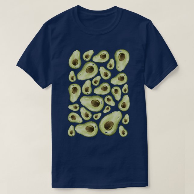 Avocado Love Pattern T-Shirt (Design Front)