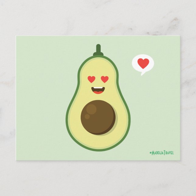 Avocado Love Postcard (Front)