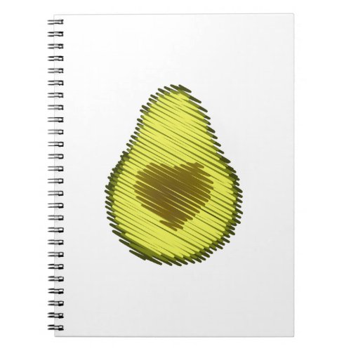 Avocado Love Scribble Notebook