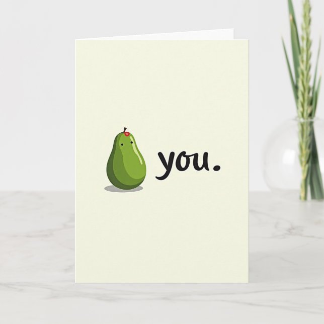 Avocado Love You Card (Front)