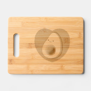 Avocado Lover Cartoon Drawing Custom Engraved Cutting Board