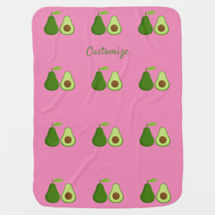 Avocado Lover Design Thunder_Cove Baby Blanket