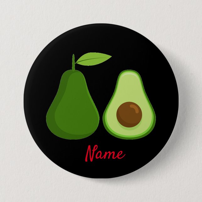 Avocado Lover Design Thunder_Cove Button (Front)