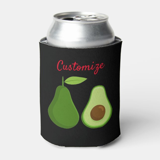 Avocado Lover Design Thunder_Cove Can Cooler (Can Front)