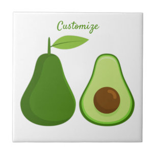 Avocado Lover Design Thunder_Cove Ceramic Tile