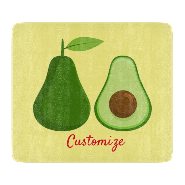 Avocado Lover Design Thunder_Cove Cutting Board (Front)