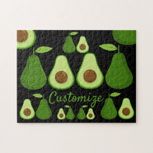 Avocado Lover Design Thunder_Cove Jigsaw Puzzle