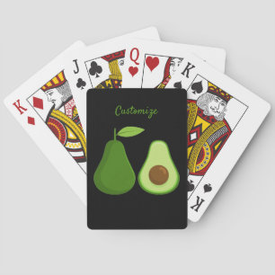 Avocado Lover Design Thunder_Cove Poker Cards