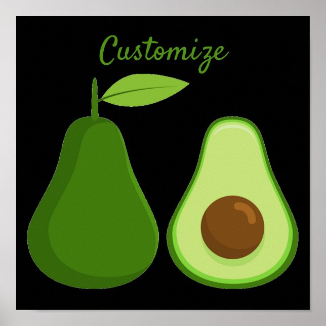 Avocado Lover Design Thunder_Cove Poster (Front)