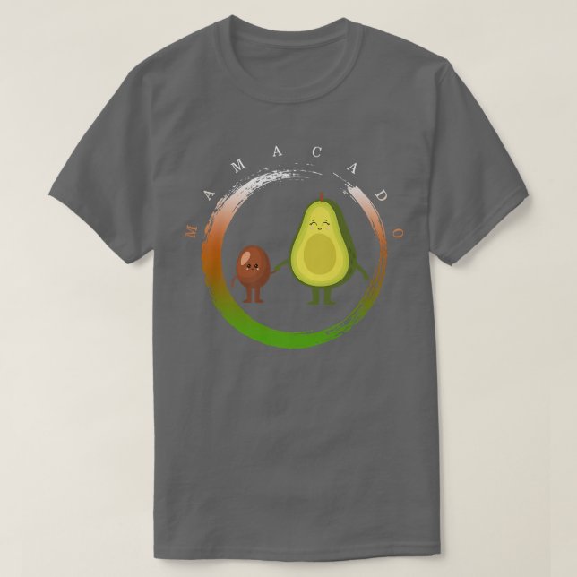 Avocado Mamacado Maternity Pregnancy New Mom Gende T-Shirt (Design Front)