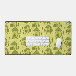 Avocado Martial Arts Warrior  Desk Mat