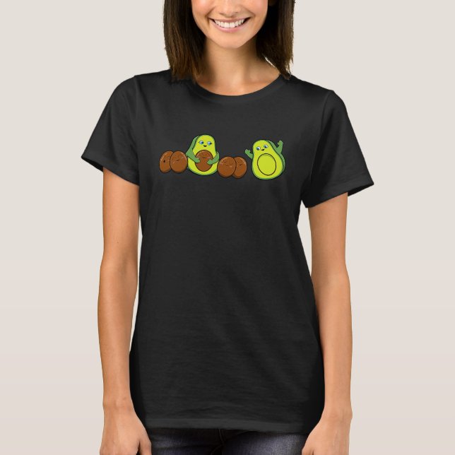 Avocado Mother Pregnant Pregnancy Proud Mum T-Shirt (Front)
