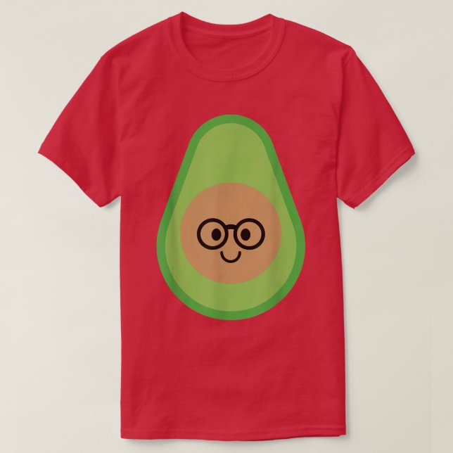 Avocado Nerdy Tee  (Design Front)