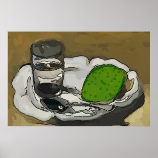 Avocado On Plate Poster