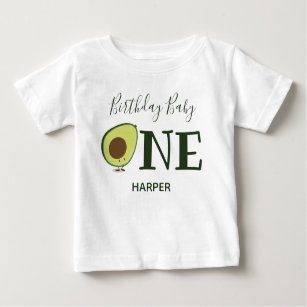 Avocado One 1st First Birthday Baby T-Shirt
