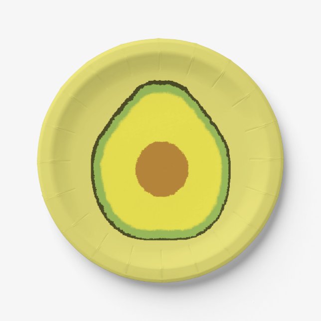 Avocado Paper Plates (Front)