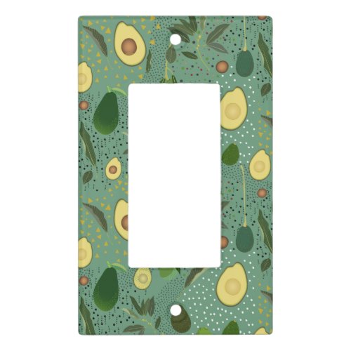 Avocado Party Pattern Light Switch Cover