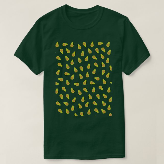 Avocado Pattern 34 T-Shirt (Design Front)