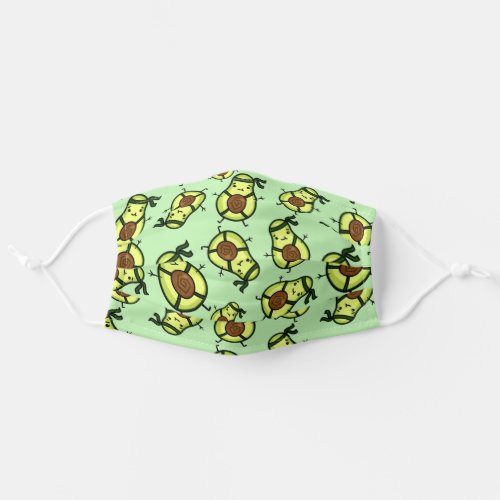 Avocado Pattern Adult Cloth Face Mask