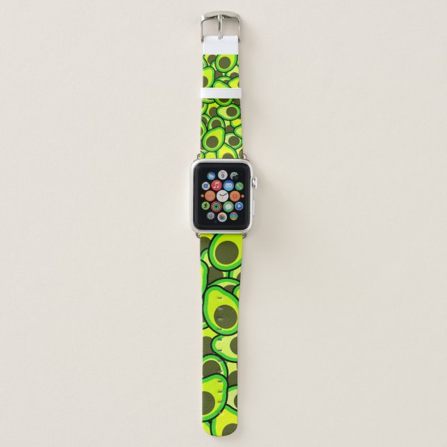 avocado pattern apple watch band (Front)