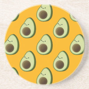 Avocado Pattern Coaster