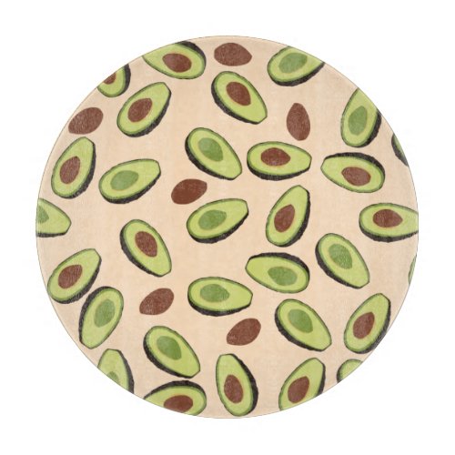 Avocado Pattern Cutting Board