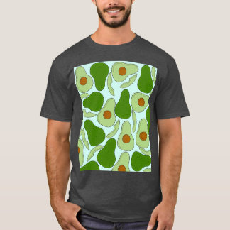 Avocado Pattern in Green T-Shirt