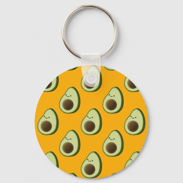 Avocado Pattern Keychain (Front)