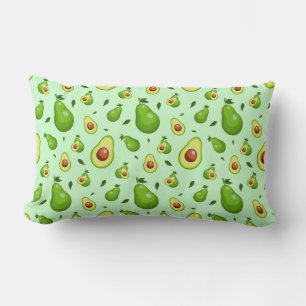 Avocado Pattern Lumbar Pillow