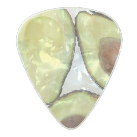 Avocado Pattern Pearl Celluloid Guitar Pick