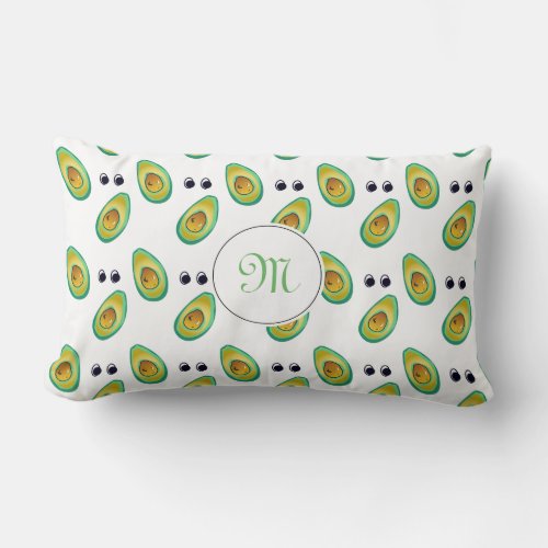 Avocado pattern pillow