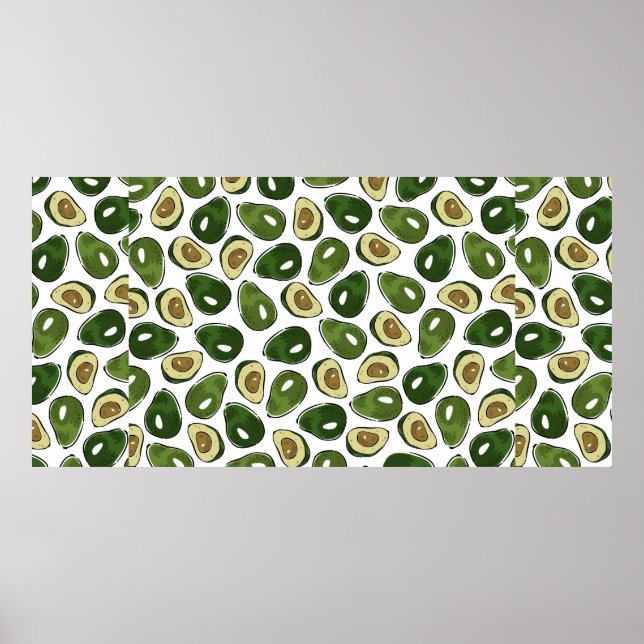 Avocado pattern poster (Front)