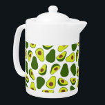 Avocado Pattern Printed Teapot<br><div class="desc">Avocado Pattern Printed Teapot</div>