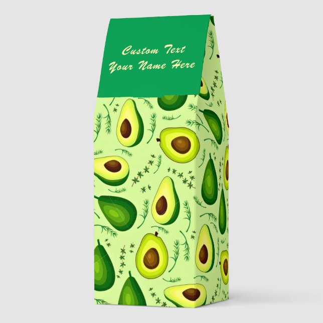 Avocado Pattern Roasted Coffee Personalized Gift (Back)