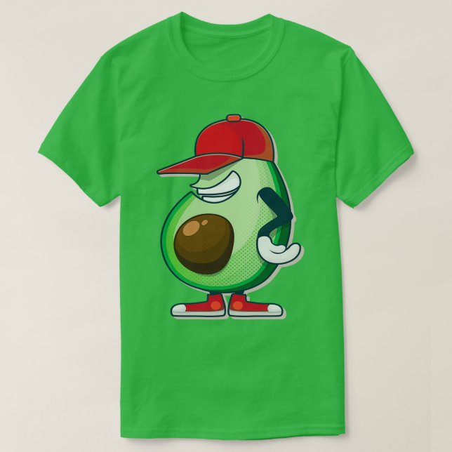 AVOCADO PLAY BASEBALL T-Shirt (Design Front)