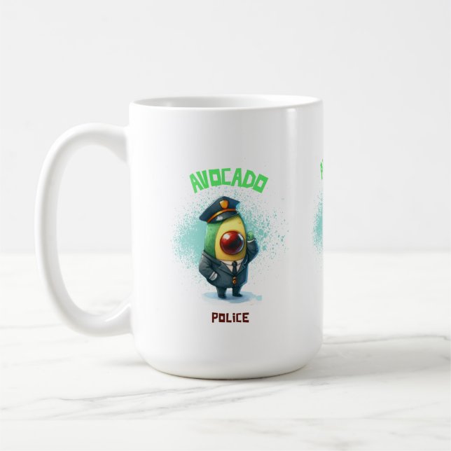Avocado Police Coffee Mug (Left)