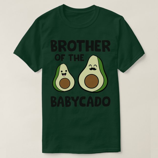 Avocado Pregnancy Reveal Brother Of The Babycado A T-Shirt (Design Front)
