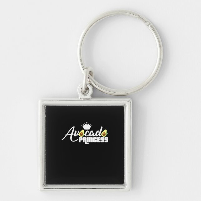 Avocado Princess Keychain (Front)