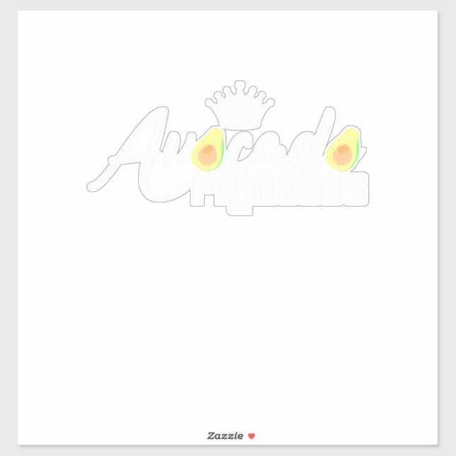 Avocado Princess Sticker (Sheet)