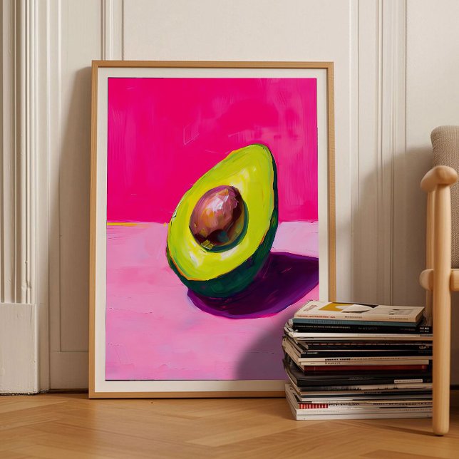 Avocado Print Eclectic Print Maximalist Print Pink (Creator Uploaded)