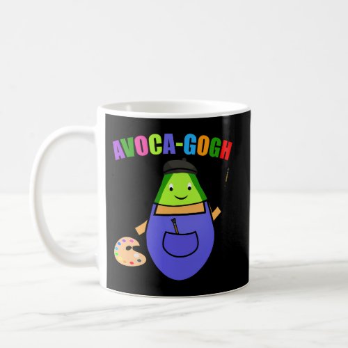 Avocado Pun Avoca_Gogh Puns For Avocado Coffee Mug