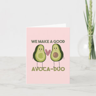 Avocado Pun: We Make a Good Avoca-duo Note Card