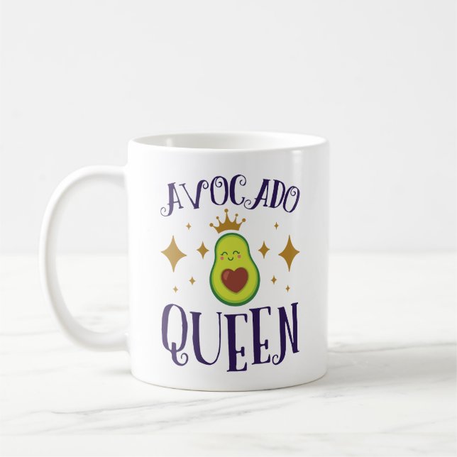 Avocado Queen Coffee Mug (Left)