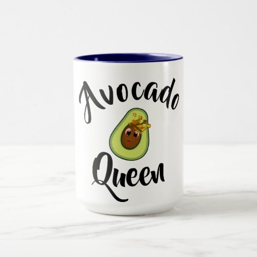 avocado queen healthy keto weightloss funny coffee mug